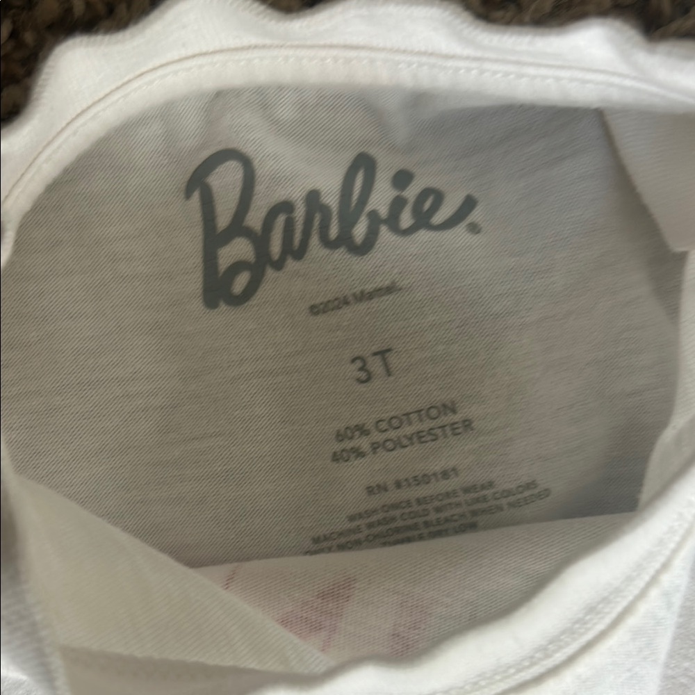 Barbie Tennis Club Graphic Tee and American Flag Shorts Set 3T - Picture 2 of 3